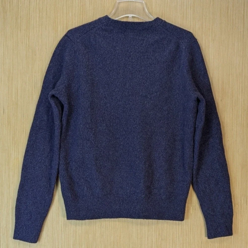 Banana Republic Mens Italian Yarn Quiet Luxury‎ Crewneck Sweater Purple Large